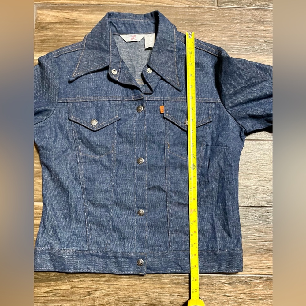 Vintage Levi’s Orange Tab Blue Denim Button Jean Jacket Women’s Size Medium - Picture 6 of 14